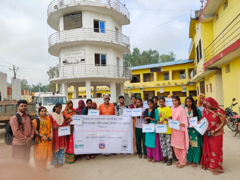 Celebrating Success: Concluded Bangle Making Training in Sarlahi!