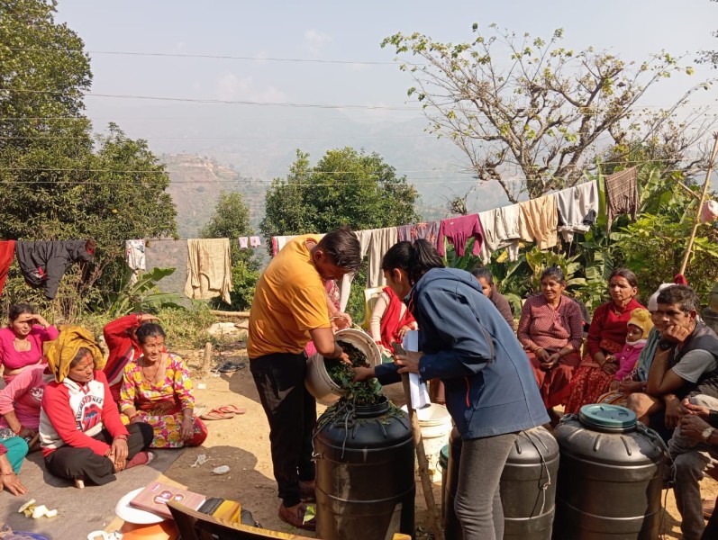 Collective Farming and Botanical Pesticide Training in Nilkantha Municipality, Dhading